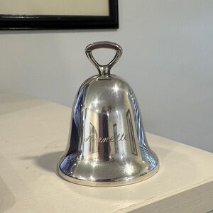 Reed and Barton Vintage Engraved Silver-Plated Bell Engraved Annette 12-25-83
